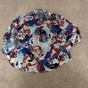 Robert Graham Bright Embellished Button Up with Flip Cuffs